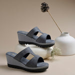 Load image into Gallery viewer, Women's Wedge Heel Open Toe Slip-On Casual Fashion Wedges Sandals