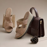 Load image into Gallery viewer, Women's Wedge Heel Open Toe Slip-On Casual Fashion Wedges Sandals