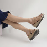 Load image into Gallery viewer, Women's Wedge Heel Open Toe Slip-On Casual Fashion Wedges Sandals