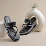 Load image into Gallery viewer, Women's Toe Ring Wedges Sandals Stylish Slip-On Comfort Wedge Heel