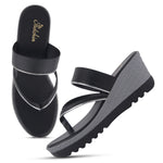 Load image into Gallery viewer, Women's Toe Ring Wedges Sandals Stylish Slip-On Comfort Wedge Heel