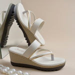 Load image into Gallery viewer, Women's Toe Ring Wedges Sandals Stylish Slip-On Comfort Wedge Heel