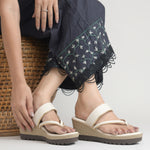 Load image into Gallery viewer, Women's Toe Ring Wedges Sandals Stylish Slip-On Comfort Wedge Heel