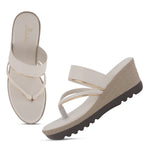 Load image into Gallery viewer, Women's Toe Ring Wedges Sandals Stylish Slip-On Comfort Wedge Heel