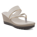Load image into Gallery viewer, Women's Toe Ring Wedges Sandals Stylish Slip-On Comfort Wedge Heel