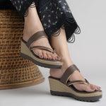 Load image into Gallery viewer, Women's Toe Ring Wedges Sandals Stylish Slip-On Comfort Wedge Heel