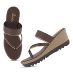 Load image into Gallery viewer, Women's Toe Ring Wedges Sandals Stylish Slip-On Comfort Wedge Heel