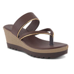 Load image into Gallery viewer, Women's Toe Ring Wedges Sandals Stylish Slip-On Comfort Wedge Heel