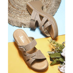 Load image into Gallery viewer, Padchin Smart Casual Block Heel Sandals | Fashion Double Strap Sandal