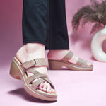 Load image into Gallery viewer, Padchin Smart Casual Block Heel Sandals | Fashion Double Strap Sandal