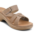 Load image into Gallery viewer, Padchin Smart Casual Block Heel Sandals | Fashion Double Strap Sandal