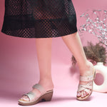 Load image into Gallery viewer, Padchin Smart Casual Block Heel Sandals | Fashion Double Strap Sandal