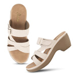 Load image into Gallery viewer, Padchin Smart Casual Block Heel Sandals | Fashion Double Strap Sandal