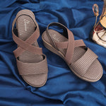 Load image into Gallery viewer, Double Strap Wedges Heel Sandal