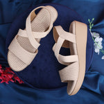 Load image into Gallery viewer, Double Strap Wedges Heel Sandal