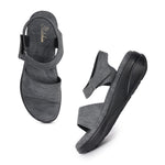 Load image into Gallery viewer, Double Strap Smart Casual Platform Heel Sandal