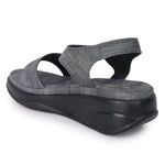Load image into Gallery viewer, Double Strap Smart Casual Platform Heel Sandal