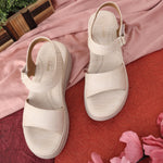 Load image into Gallery viewer, Double Strap Smart Casual Platform Heel Sandal
