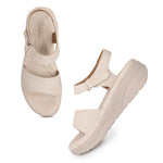 Load image into Gallery viewer, Double Strap Smart Casual Platform Heel Sandal