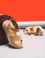 Load image into Gallery viewer, Double Strap Smart Casual Platform Heel Sandal