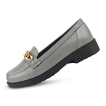 Load image into Gallery viewer, Padchin Ladies Loafers with Chain Detailed | Comfortable and Trendy Slip-On Mules Wedges Women Footwear