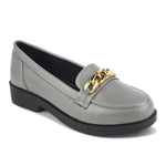 Load image into Gallery viewer, Padchin Ladies Loafers with Chain Detailed | Comfortable and Trendy Slip-On Mules Wedges Women Footwear