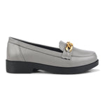 Load image into Gallery viewer, Padchin Ladies Loafers with Chain Detailed | Comfortable and Trendy Slip-On Mules Wedges Women Footwear