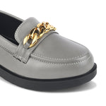 Load image into Gallery viewer, Padchin Ladies Loafers with Chain Detailed | Comfortable and Trendy Slip-On Mules Wedges Women Footwear
