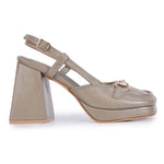 Load image into Gallery viewer, Smart Casual Embellished Square Toe Block Heel
