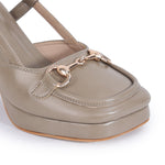Load image into Gallery viewer, Smart Casual Embellished Square Toe Block Heel