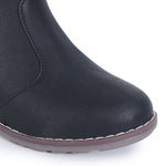 Load image into Gallery viewer, Block Heeled Zipper Closure Fur Accent Boots