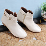 Load image into Gallery viewer, Embellished Trendy Block Heeled Zipper Closure Boots