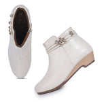 Load image into Gallery viewer, Embellished Trendy Block Heeled Zipper Closure Boots