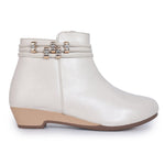 Load image into Gallery viewer, Embellished Trendy Block Heeled Zipper Closure Boots
