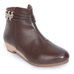 Load image into Gallery viewer, Embellished Trendy Block Heeled Zipper Closure Boots