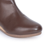 Load image into Gallery viewer, Embellished Trendy Block Heeled Zipper Closure Boots