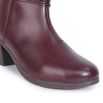 Load image into Gallery viewer, Embellished Stylish Block Heeled Zipper Closure Boots