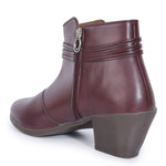 Load image into Gallery viewer, Embellished Stylish Block Heeled Zipper Closure Boots
