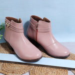 Load image into Gallery viewer, Embellished Stylish Block Heeled Zipper Closure Boots