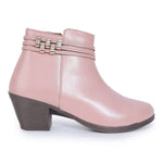 Load image into Gallery viewer, Embellished Stylish Block Heeled Zipper Closure Boots