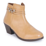 Load image into Gallery viewer, Embellished Stylish Block Heeled Zipper Closure Boots