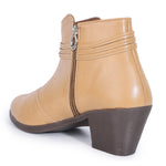 Load image into Gallery viewer, Embellished Stylish Block Heeled Zipper Closure Boots