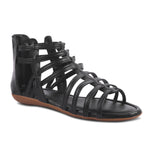 Load image into Gallery viewer, Padchin Flats Gladiator With Zip Closure For Women Sandals| High-Tops Sandal For Women