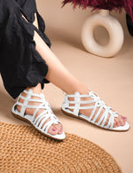 Load image into Gallery viewer, Padchin Women's Flat Gladiator Sandals | Comfortable Lightweight and Stylish Sandals