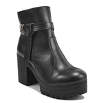 Load image into Gallery viewer, Padchin Women's Block Heel Boot | High ankle Monk Strap Tan Boots for Women