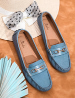 Load image into Gallery viewer, Padchin Women'S Buckle Detailed Moccasins Range Loafres Shoe For Ladies