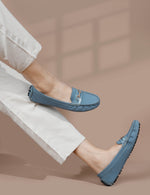 Load image into Gallery viewer, Padchin Women'S Buckle Detailed Moccasins Range Loafres Shoe For Ladies