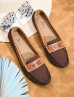 Load image into Gallery viewer, Padchin Women'S Buckle Detailed Moccasins Range Loafres Shoe For Ladies