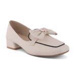 Load image into Gallery viewer, Women's Bow Detail Loafers Slip-On Square Toe Flat Loafer Shoes