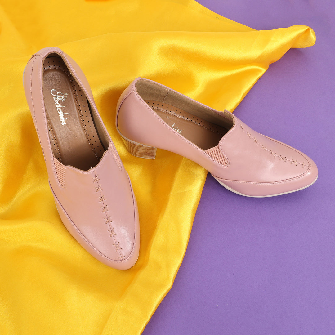 Smart Casual Block Heel Pumps